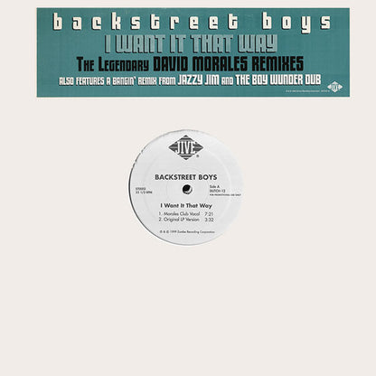 Backstreet Boys : I Want It That Way (2x12", Promo)