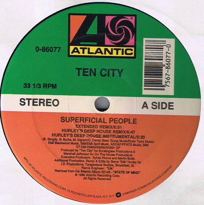 Ten City : Superficial People (12")