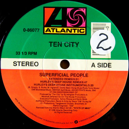 Ten City : Superficial People (12")
