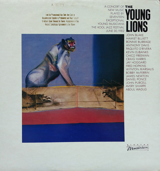 Various : The Young Lions (A Concert Of New Music Played By Seventeen Exceptional Young Musicians - The Kool Jazz Festival June 30, 1982) (2xLP, Album, Promo)