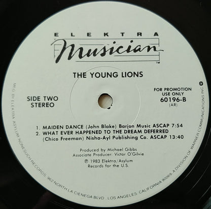 Various : The Young Lions (A Concert Of New Music Played By Seventeen Exceptional Young Musicians - The Kool Jazz Festival June 30, 1982) (2xLP, Album, Promo)