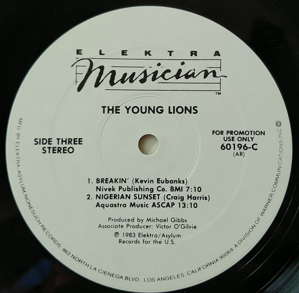Various : The Young Lions (A Concert Of New Music Played By Seventeen Exceptional Young Musicians - The Kool Jazz Festival June 30, 1982) (2xLP, Album, Promo)