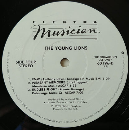 Various : The Young Lions (A Concert Of New Music Played By Seventeen Exceptional Young Musicians - The Kool Jazz Festival June 30, 1982) (2xLP, Album, Promo)