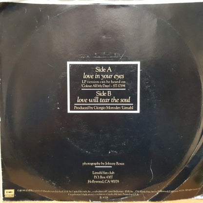 Limahl : Love In Your Eyes (7", Promo, Styrene)