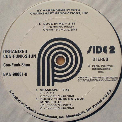 Con Funk Shun : Organized Con Funk Shun (LP, Album)