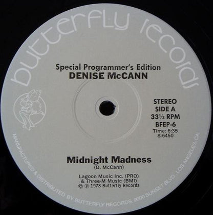 Denise McCann : Midnight Madness / The Singer (12")