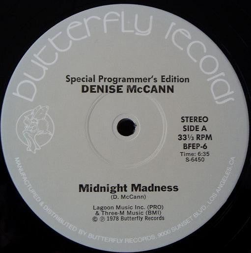 Denise McCann : Midnight Madness / The Singer (12")
