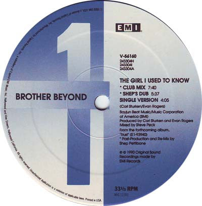 Brother Beyond : The Girl I Used To Know (12")