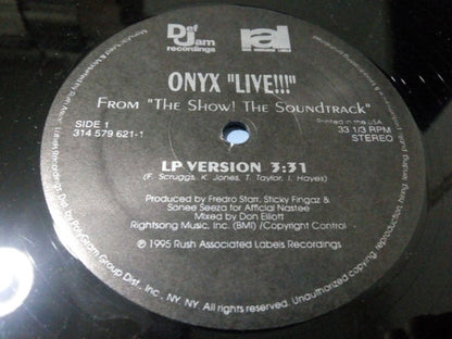 Onyx / Kali Ranks : Live!!! (12")