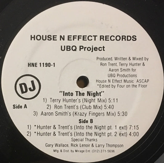 UBQ Project : Into The Night (12", Promo)