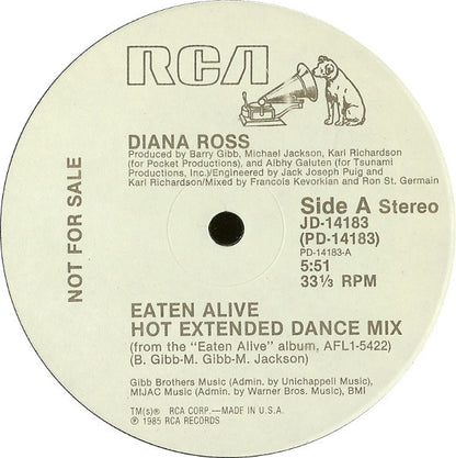 Diana Ross : Eaten Alive (12", Promo)