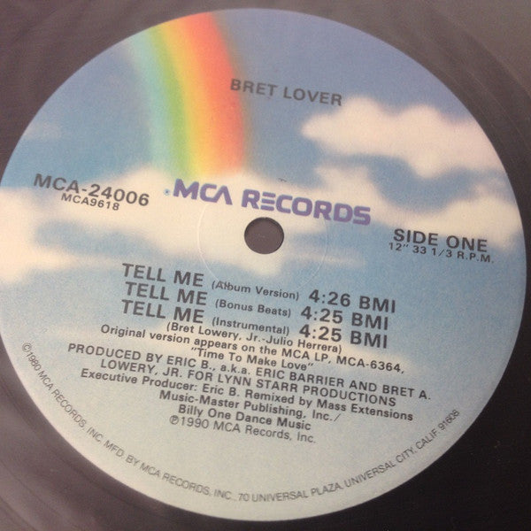 Bret Lover : Tell Me (12", Single)