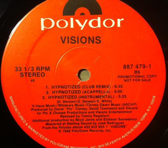 Visions (7) : Hypnotized (12", Single, Promo)