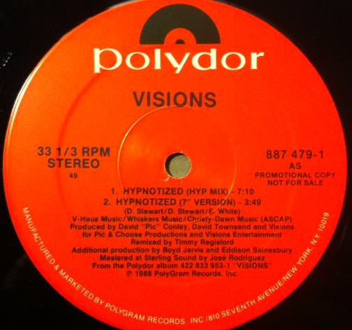 Visions (7) : Hypnotized (12", Single, Promo)