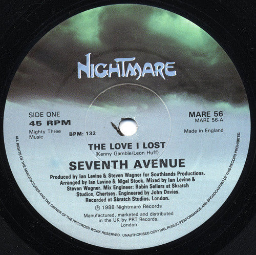 Seventh Avenue : The Love I Lost (12", Single)