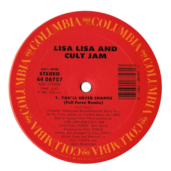 Lisa Lisa And Cult Jam* : Head To Toe (12")