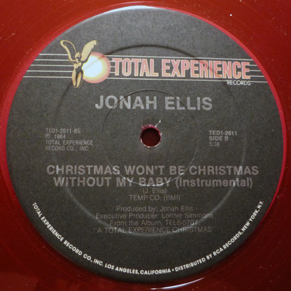 Jonah Ellis : Christmas Won't Be Christmas Without My Baby (12", Cle)