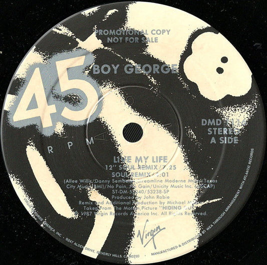 Boy George : Live My Life (12", Promo)