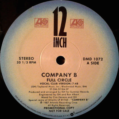 Company B : Full Circle (12", Promo)