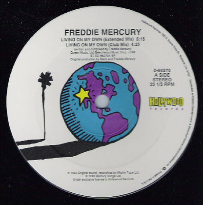 Freddie Mercury : Living On My Own (12", Single)