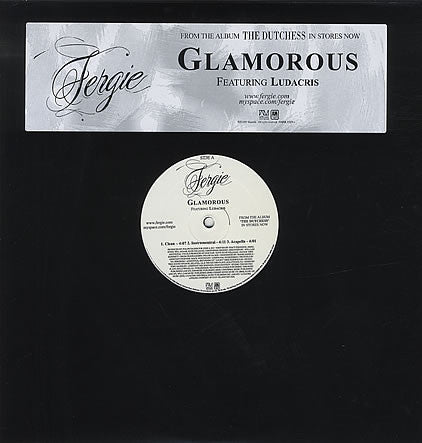 Fergie (2) Featuring Ludacris : Glamorous (12", Single, Promo)