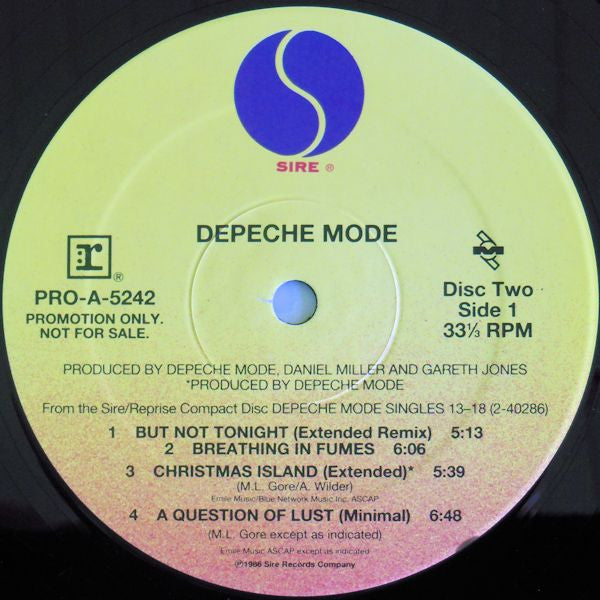 Depeche Mode : PRO-A-5242 Selections From The Commercially Available Limited Edition Boxed Set Three (Singles 13-18) (2xLP, Comp, Promo, Smplr)