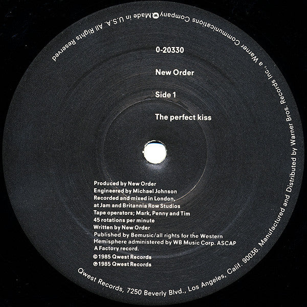 New Order : The Perfect Kiss (12", Single, ARC)