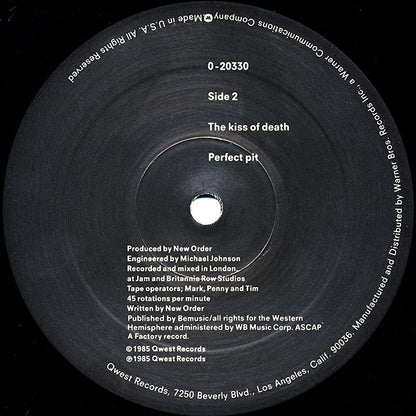 New Order : The Perfect Kiss (12", Single, ARC)