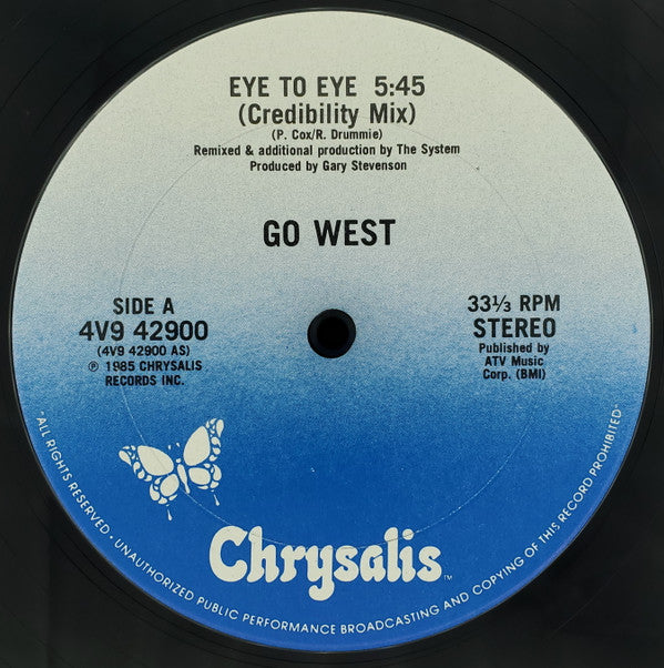 Go West : Eye To Eye (Credibility Mix) (12")