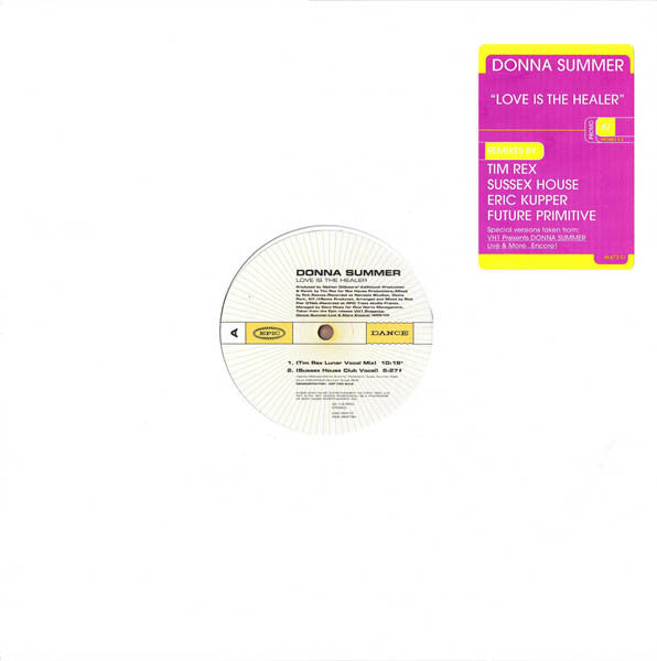 Donna Summer : Love Is The Healer (12", Promo, #2)