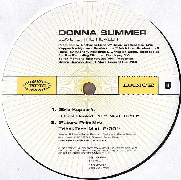 Donna Summer : Love Is The Healer (12", Promo, #2)