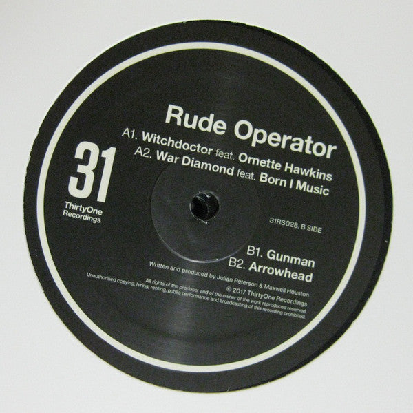 Rude Operator : Witchdoctor EP (12", EP)