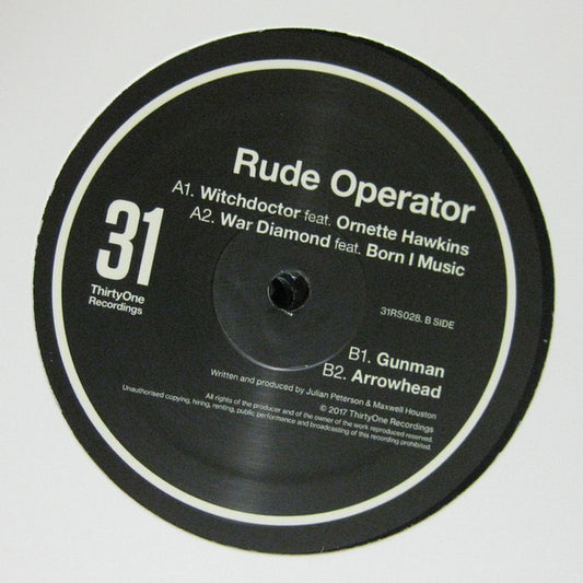 Rude Operator : Witchdoctor EP (12", EP)