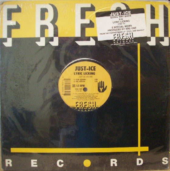Just-Ice : Going Way Back / Lyric Licking (12")