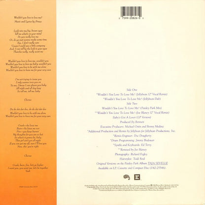 Taja Sevelle : Wouldn't You Love To Love Me? (12", Maxi, All)