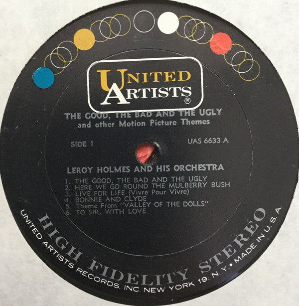 LeRoy Holmes Orchestra : The Good, The Bad And The Ugly And Other Motion Picture Themes (LP, Album)