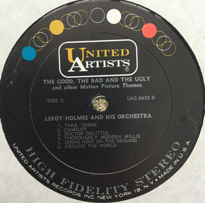LeRoy Holmes Orchestra : The Good, The Bad And The Ugly And Other Motion Picture Themes (LP, Album)