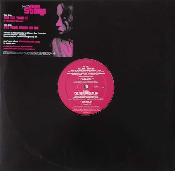 Joss Stone : Tell Me 'Bout It / Put Your Hands On Me (12", Promo)