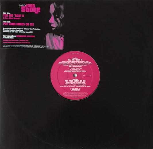 Joss Stone : Tell Me 'Bout It / Put Your Hands On Me (12", Promo)