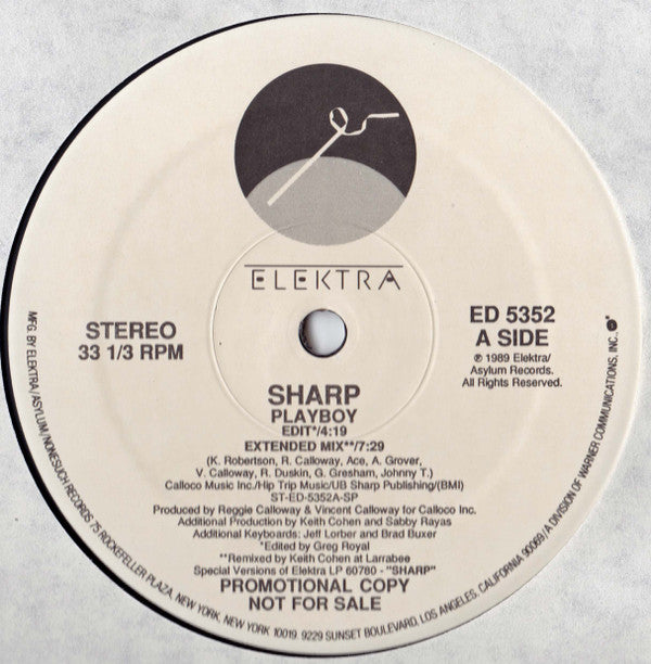 Sharp (3) : Playboy (12", Promo)