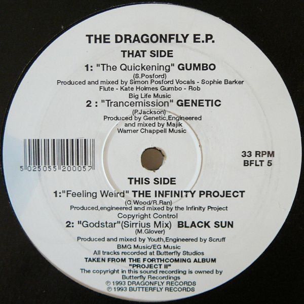 Various : The Dragonfly E.P. (12", EP)