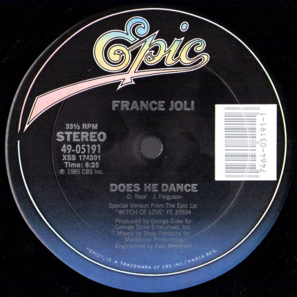 France Joli : Does He Dance (12")