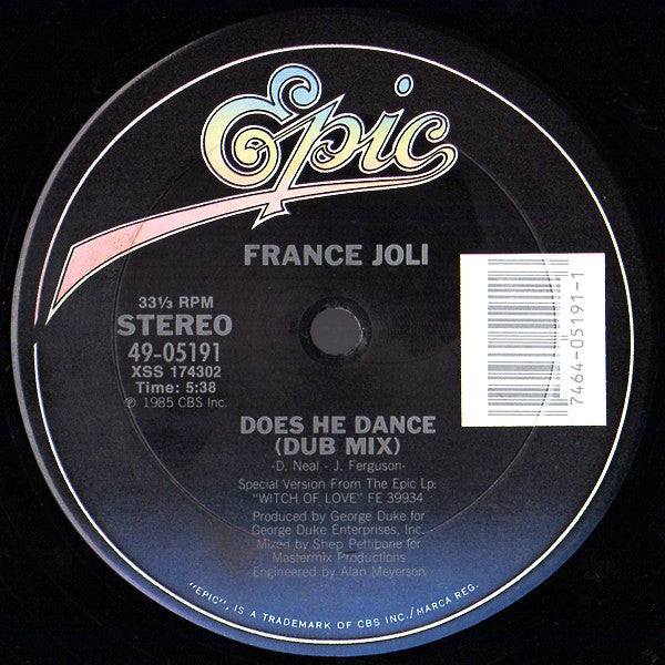 France Joli : Does He Dance (12")