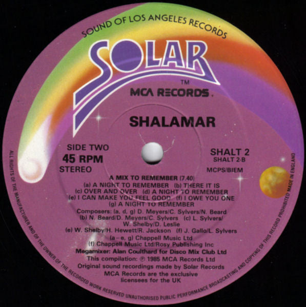 Shalamar : My Girl Loves Me (12", Single)