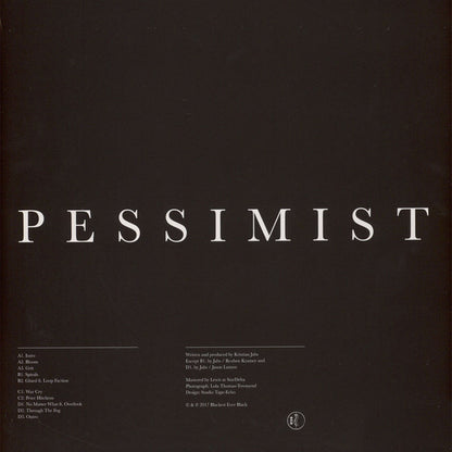 Pessimist (2) : Pessimist (2xLP, Album)