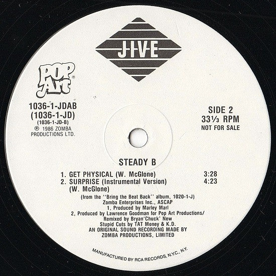 Steady B : Surprise / Get Physical (12", Promo)