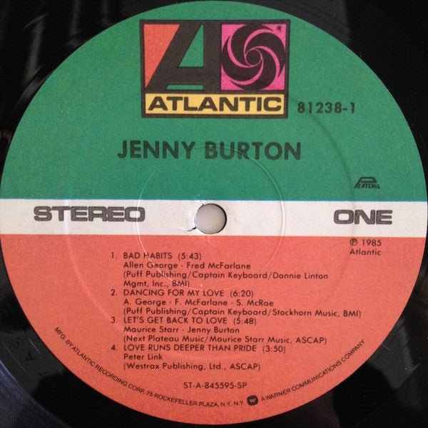 Jenny Burton : Jenny Burton (LP, Album, Spe)
