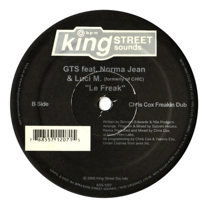 GTS Feat. Norma Jean Wright & Luci Martin : Le Freak (12")