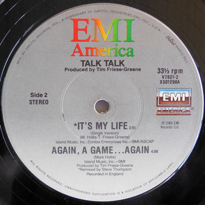 Talk Talk : It's My Life (Extended Version) (12", Single)