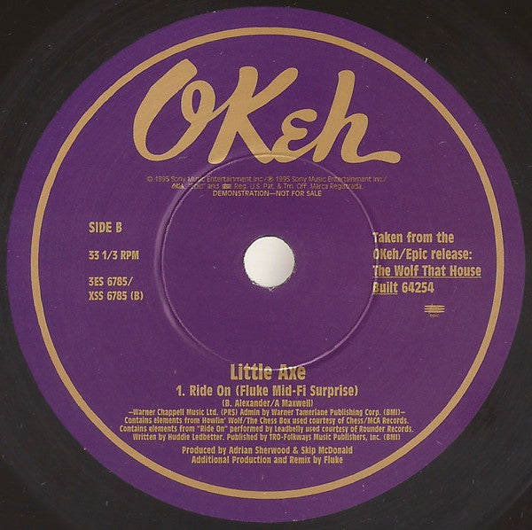 Little Axe : Ride On / Another Sinful Day (10", Ltd, Promo)